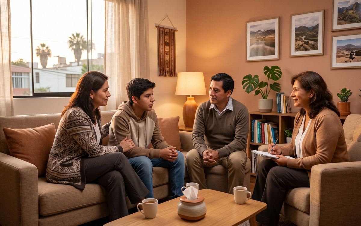 Sesión de orientación psicosocial familiar